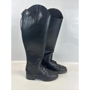 Tuffrider Kids Starter Back Zip Field Boots Size 3 Black